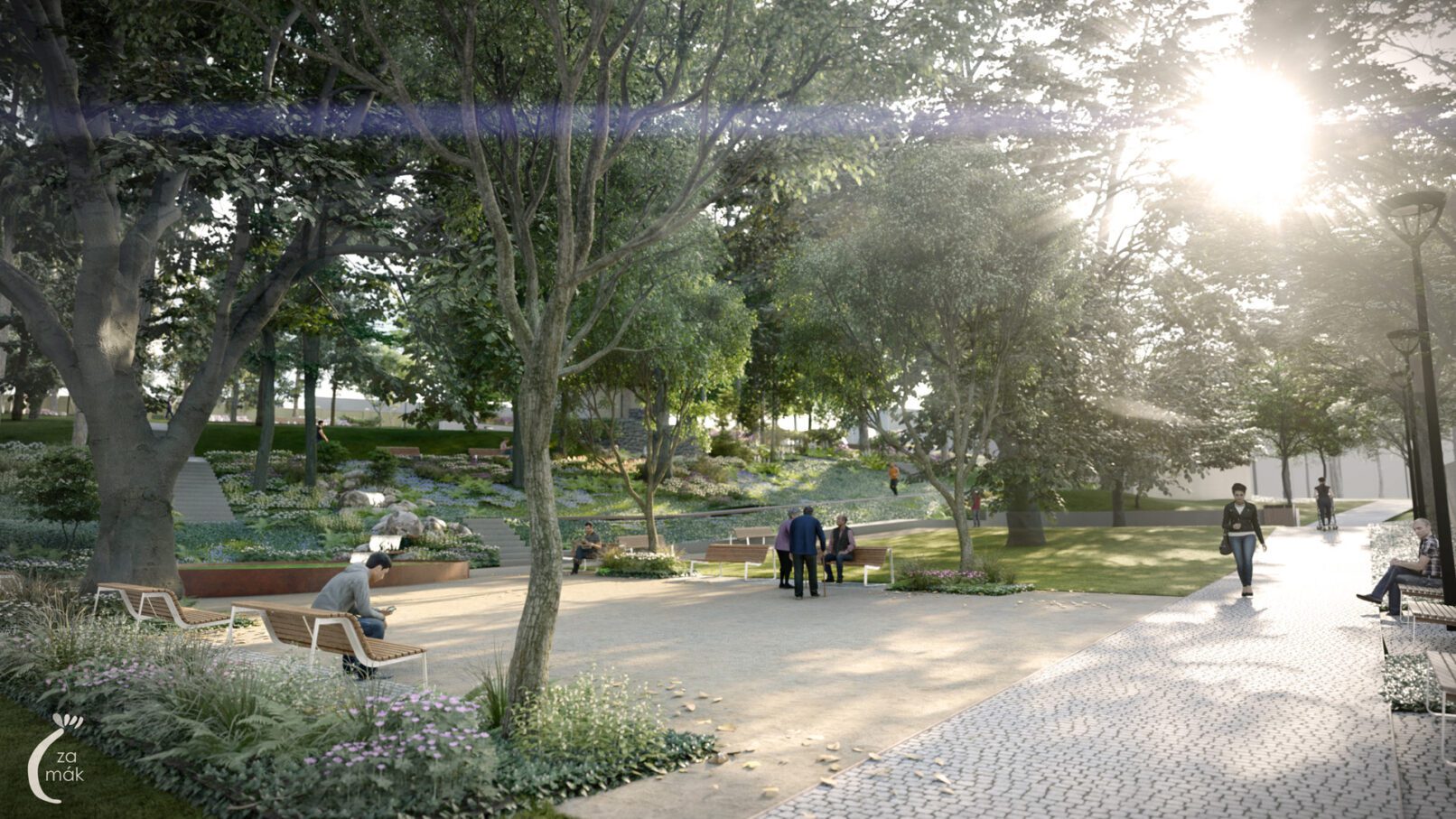 revitalizace Děkanské zahrady v Pelhřimově