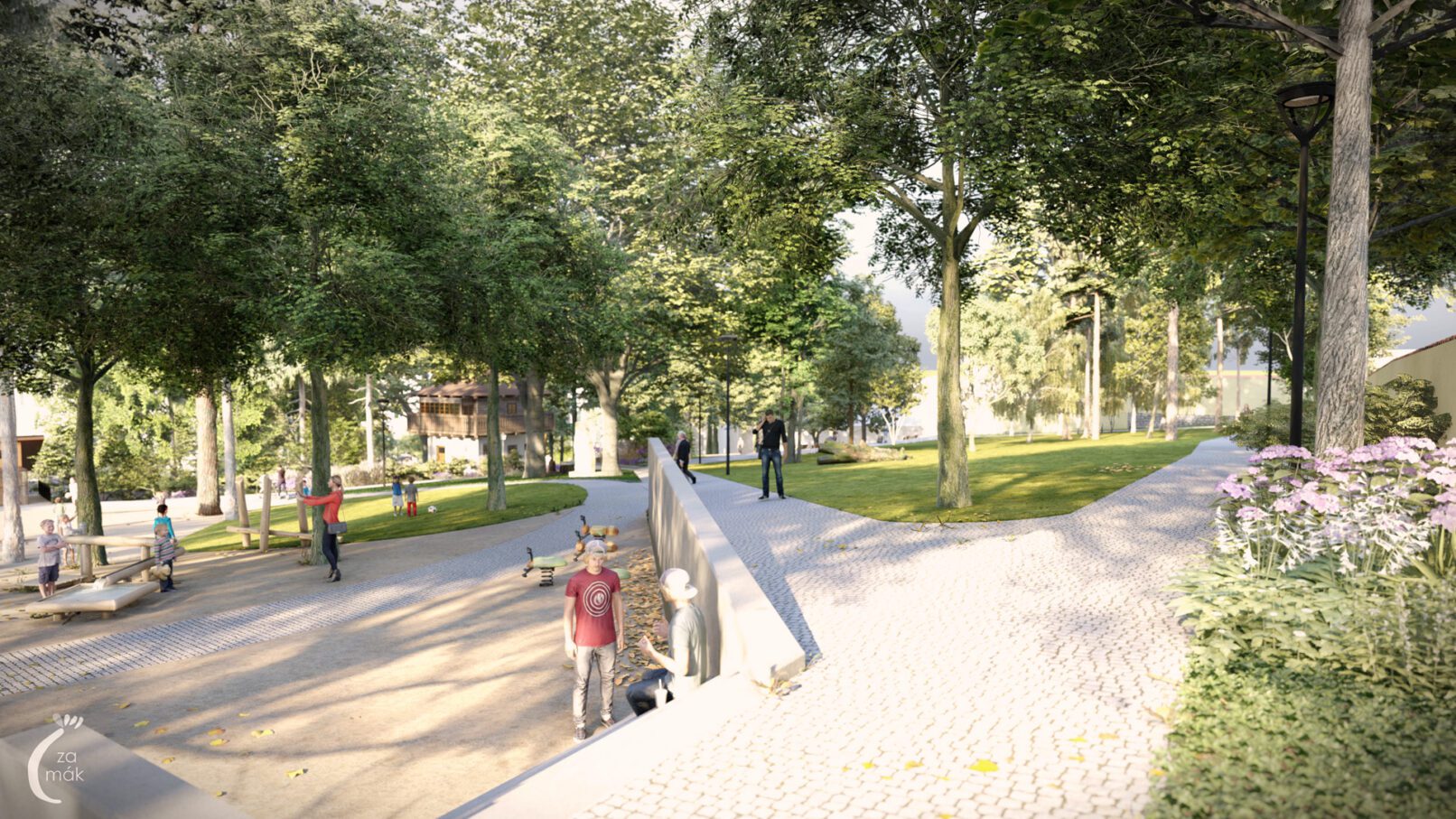 dětské hřiště v Děkanské zahradě