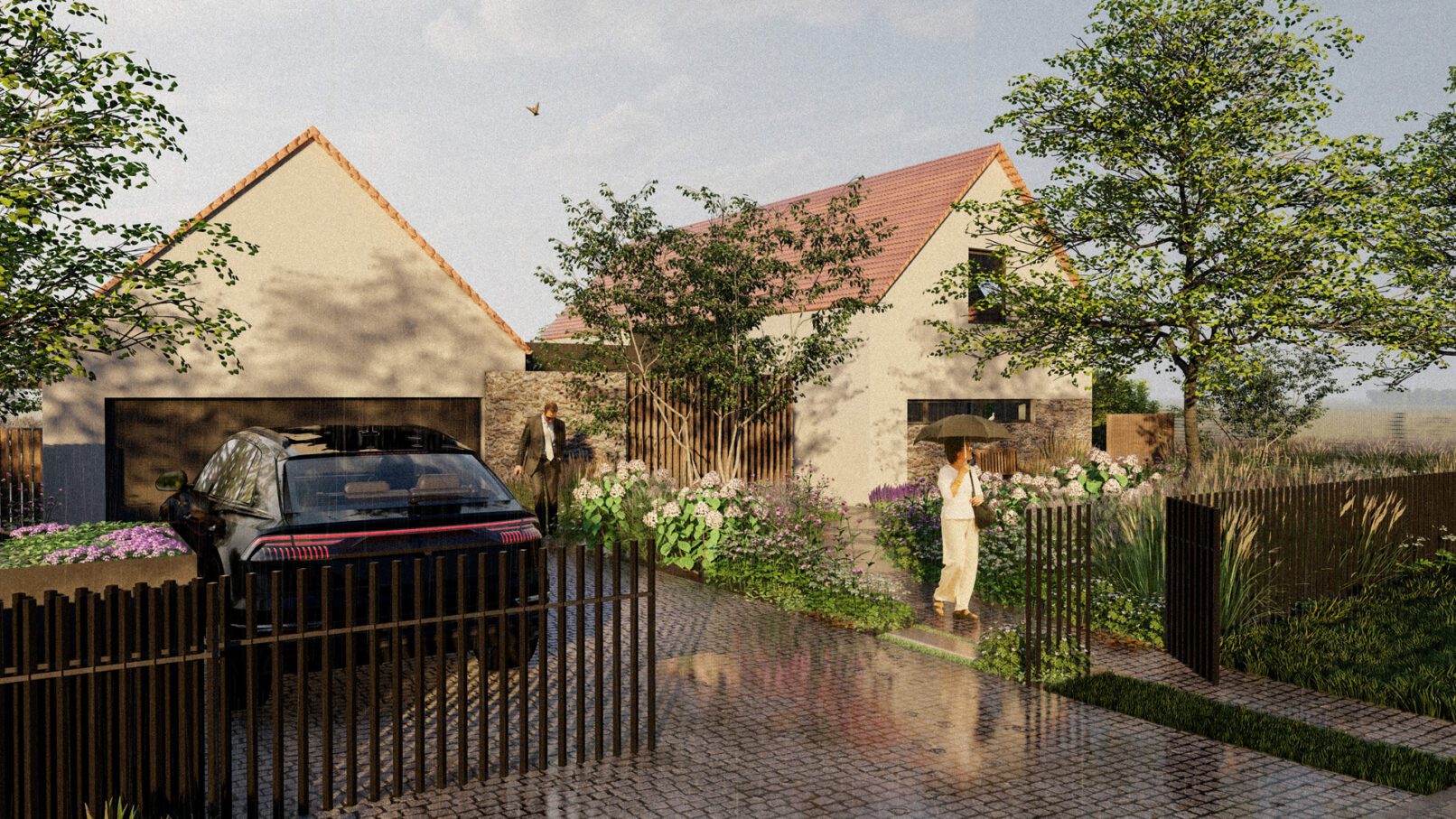 zahrada rodinného domu Cep