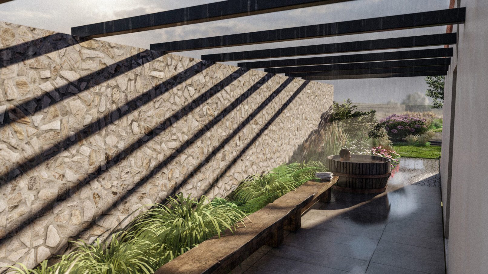 wellness u rodiného domu