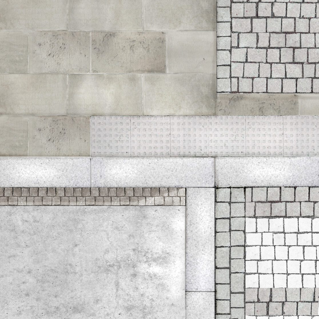 detail dlažeb na náměstí Republiky