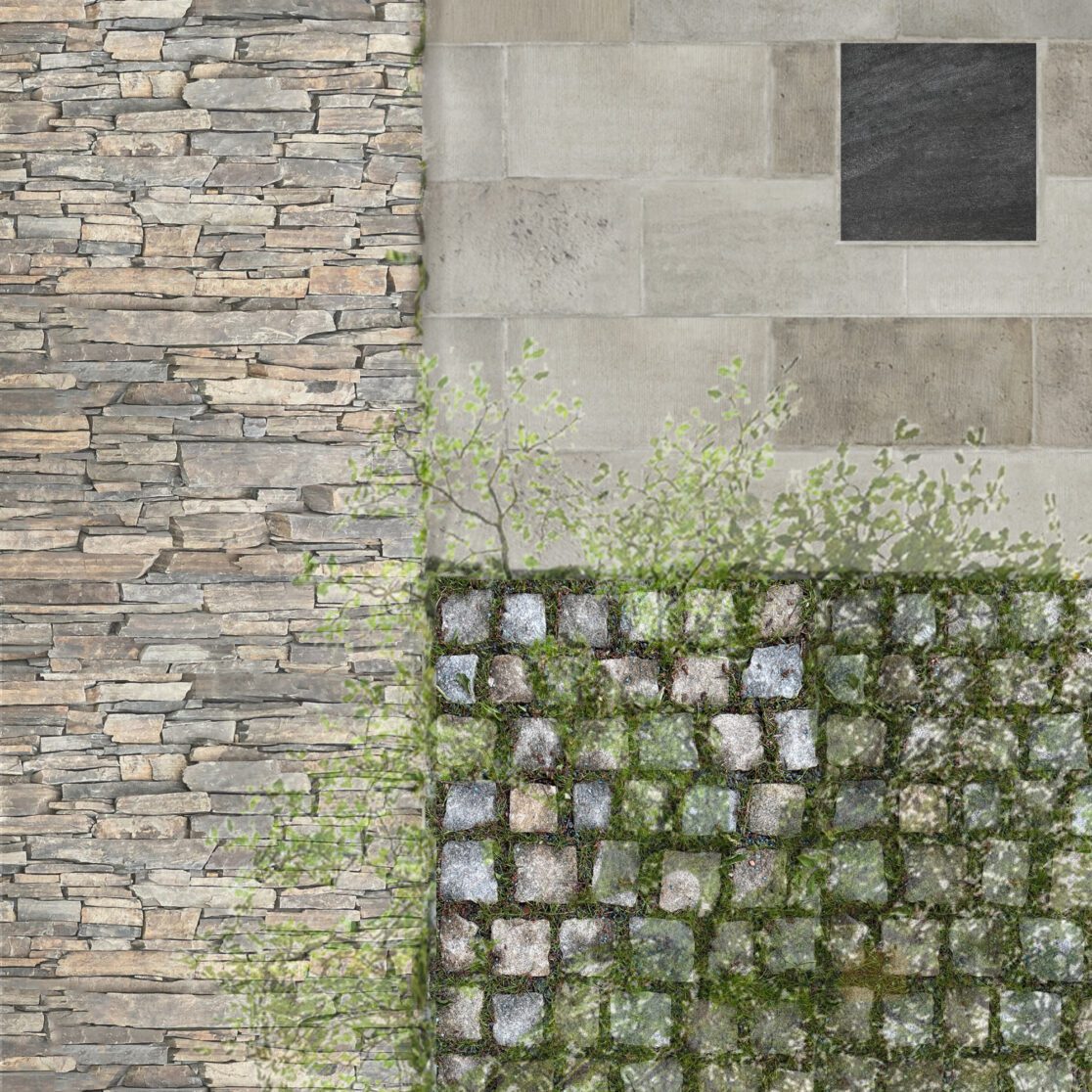 detail povrchu na náměstí Republiky