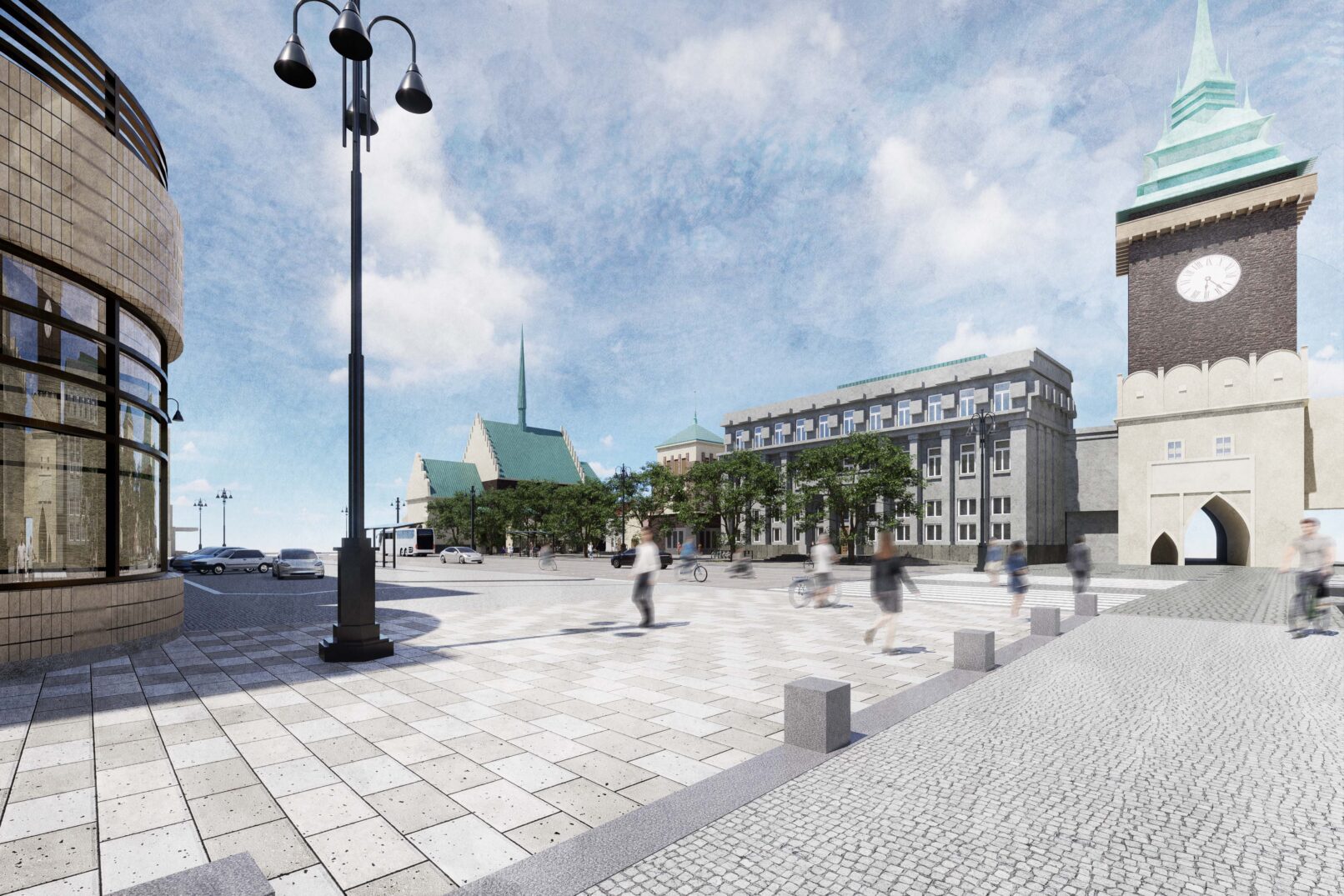 pohled z třídy Míru na náměstí Republiky