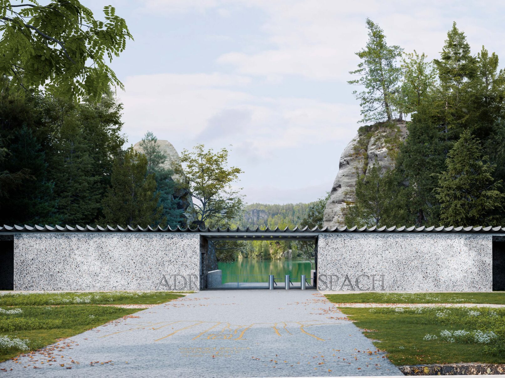 Návrh vstupního areálu Adršpašské skály – vstupní objekt