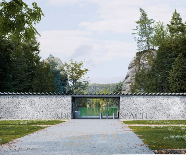 Návrh vstupního areálu Adršpašské skály – vstupní objekt