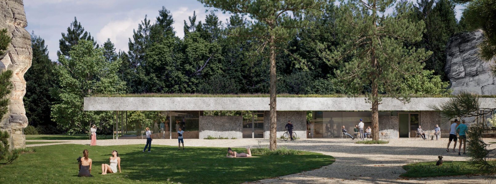 Návrh vstupního areálu Adršpašské skály – občerstvení