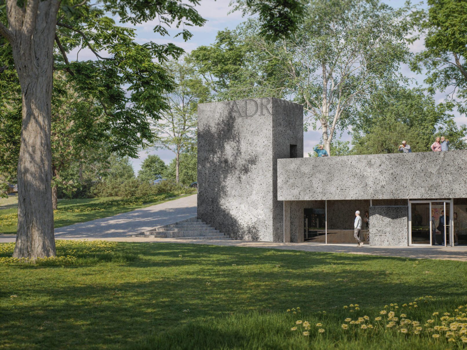 Návrh vstupního areálu Adršpašské skály – návštěvnické centrum